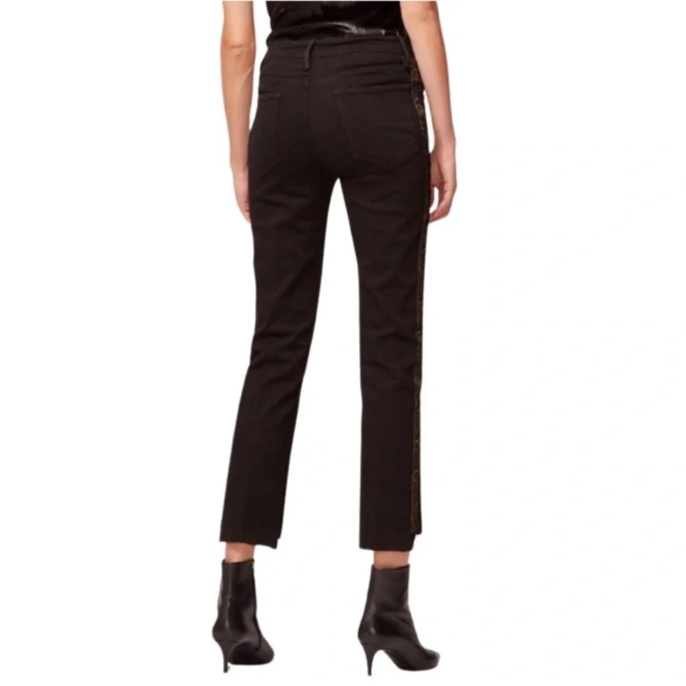 FRAME Le High Straight Glitter Stripe Jeans‎ Size 25 - Picture 3 of 15